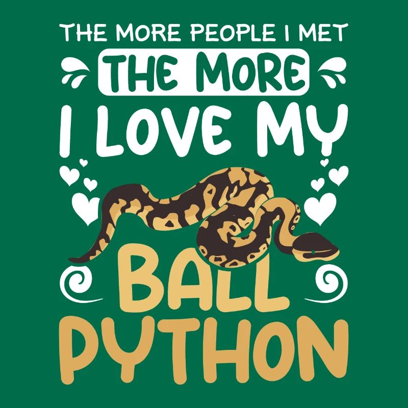 plus je rencontrais de gens, plus j’aime mon python royal