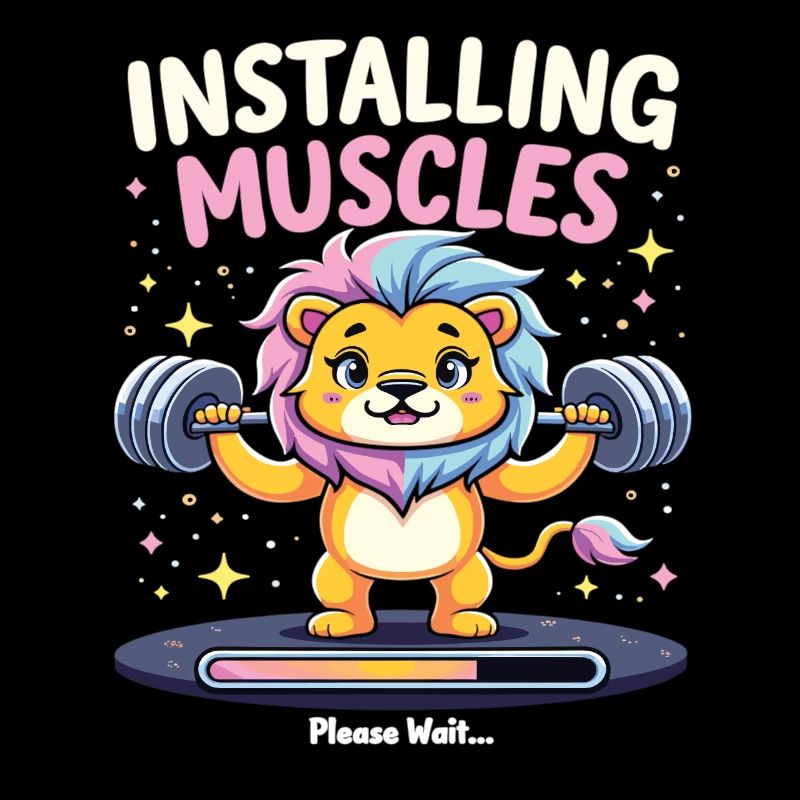 Installing Muscles Lion Lions Weight Training Workout