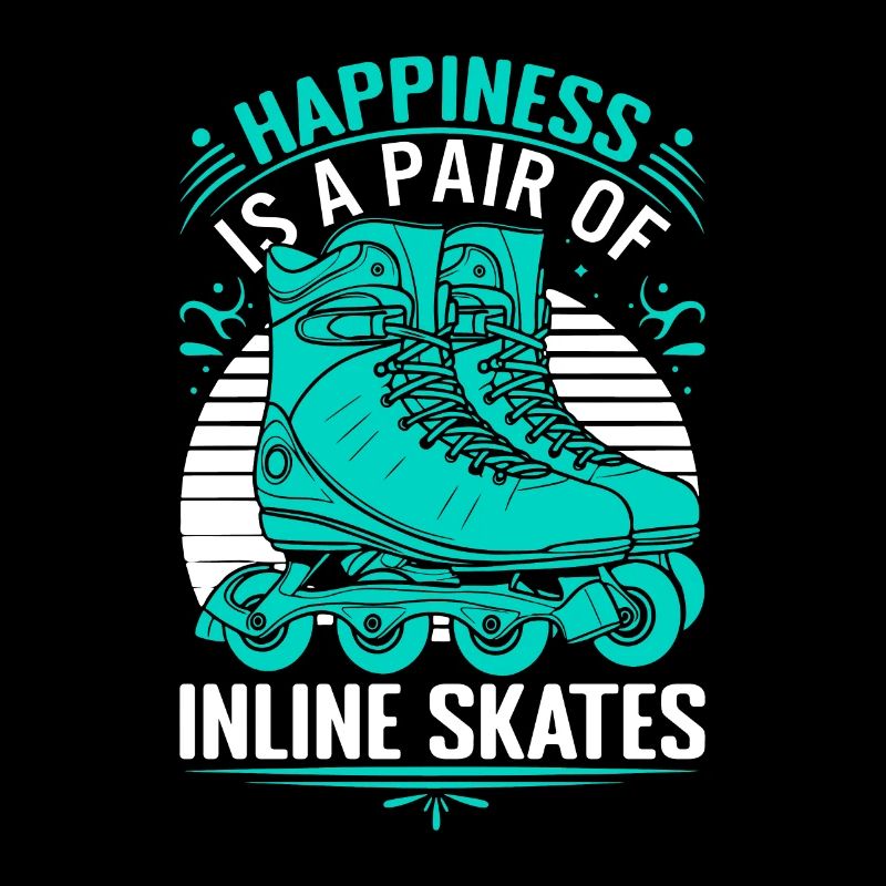 Happiness ist ein Paar Inline-Skates.