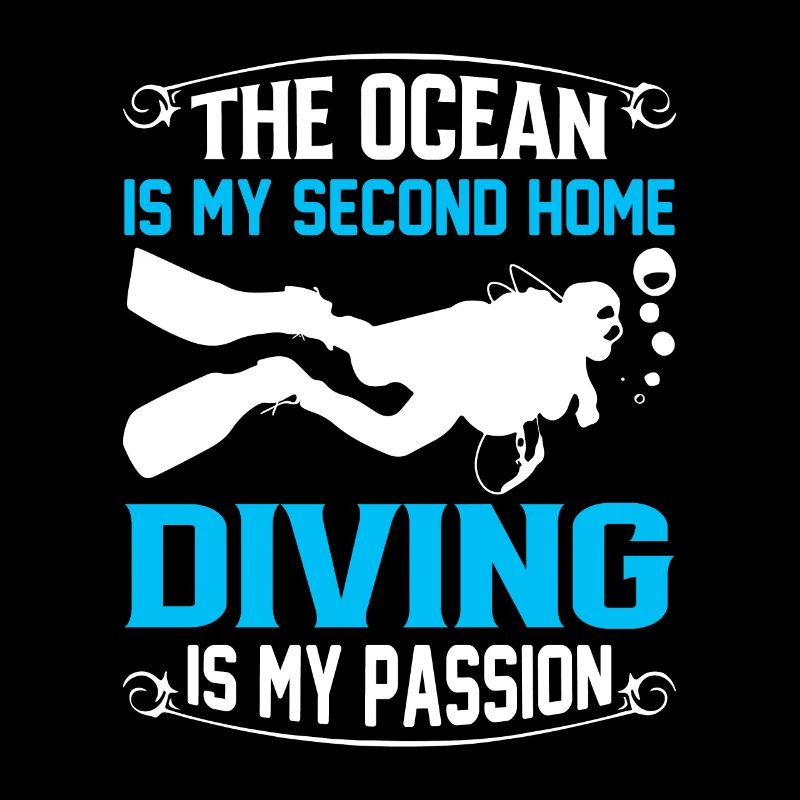 The ocean is my second home; diving is my passion.