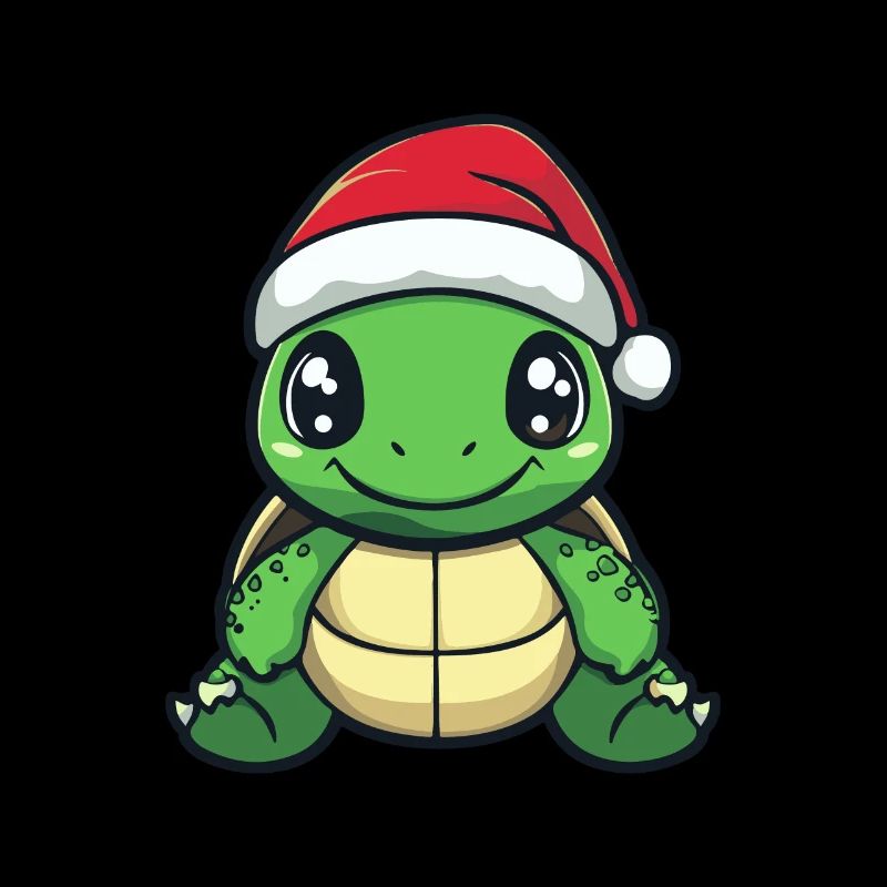 Turtle Christmas Cute