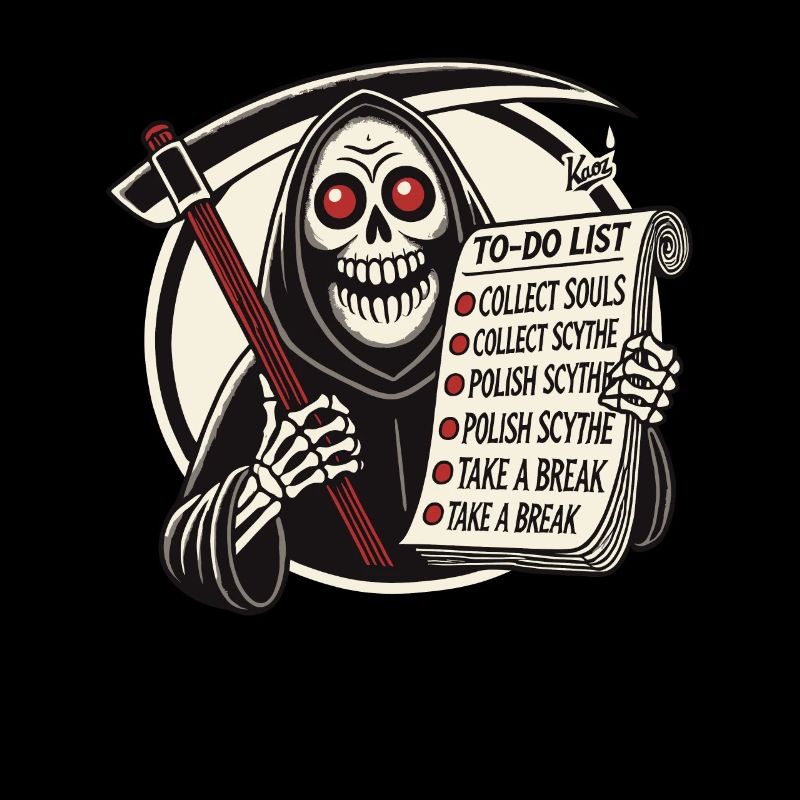 Grim Reaper To-Do: Collecting Souls Take a Break