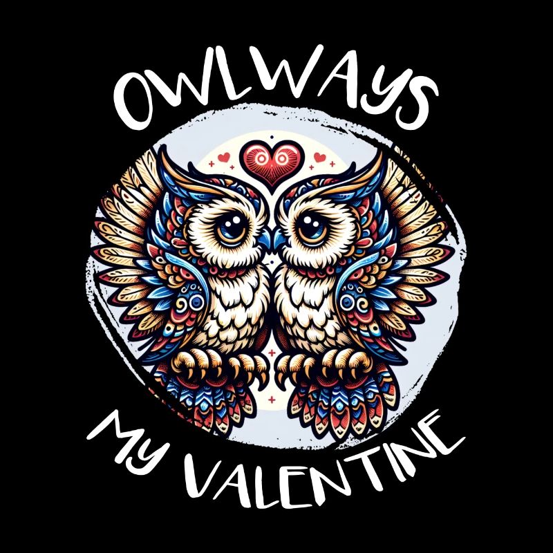 Owlways my Valentine Eule