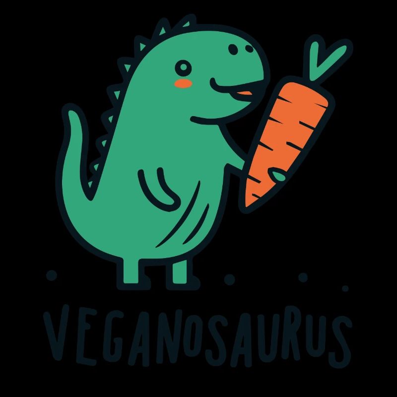 Veganosaurus Dinosaure végétalien Jeu de mots