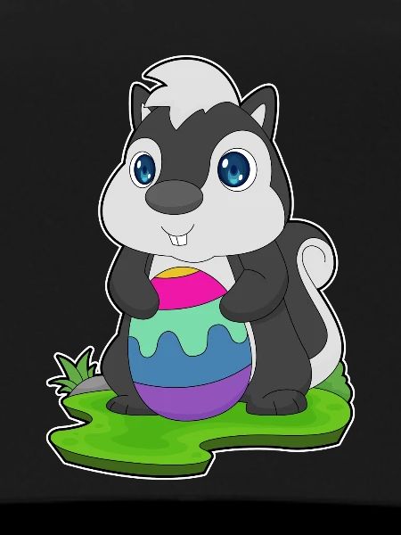 Stinktier Ostern Osterei
