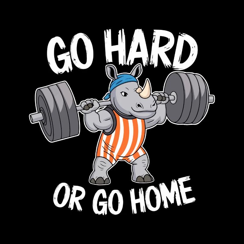 FITNESSSTUDIO, HART ARBEITEN ODER NACH HAUSE GEHEN