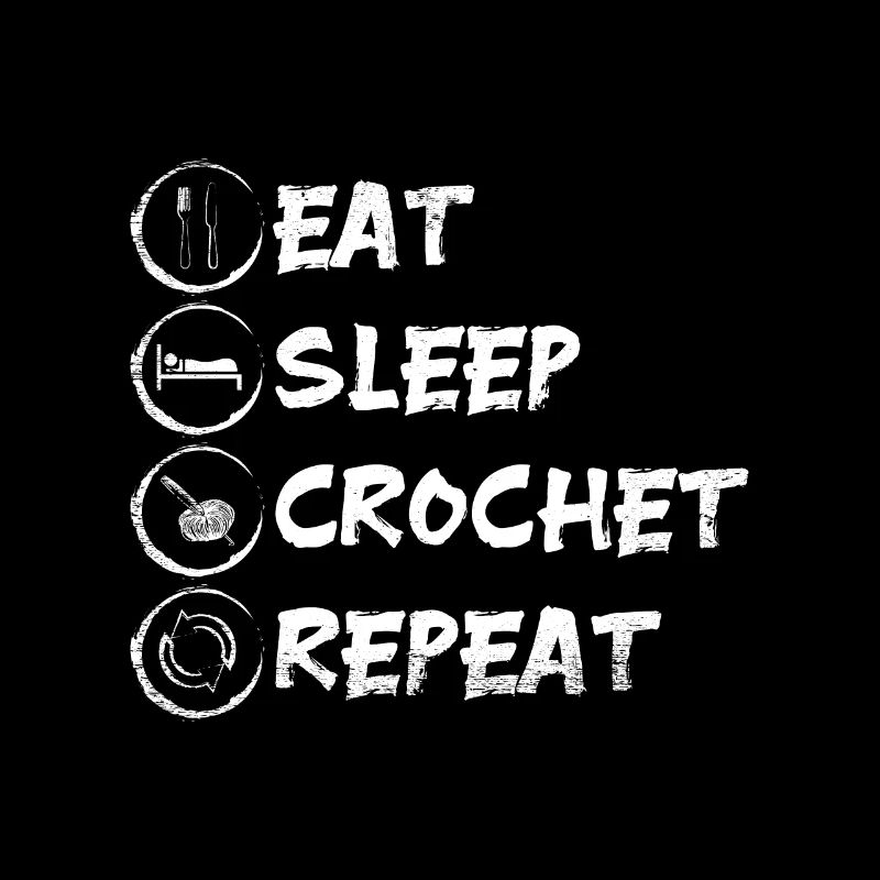 Manger dormir crochet répéter