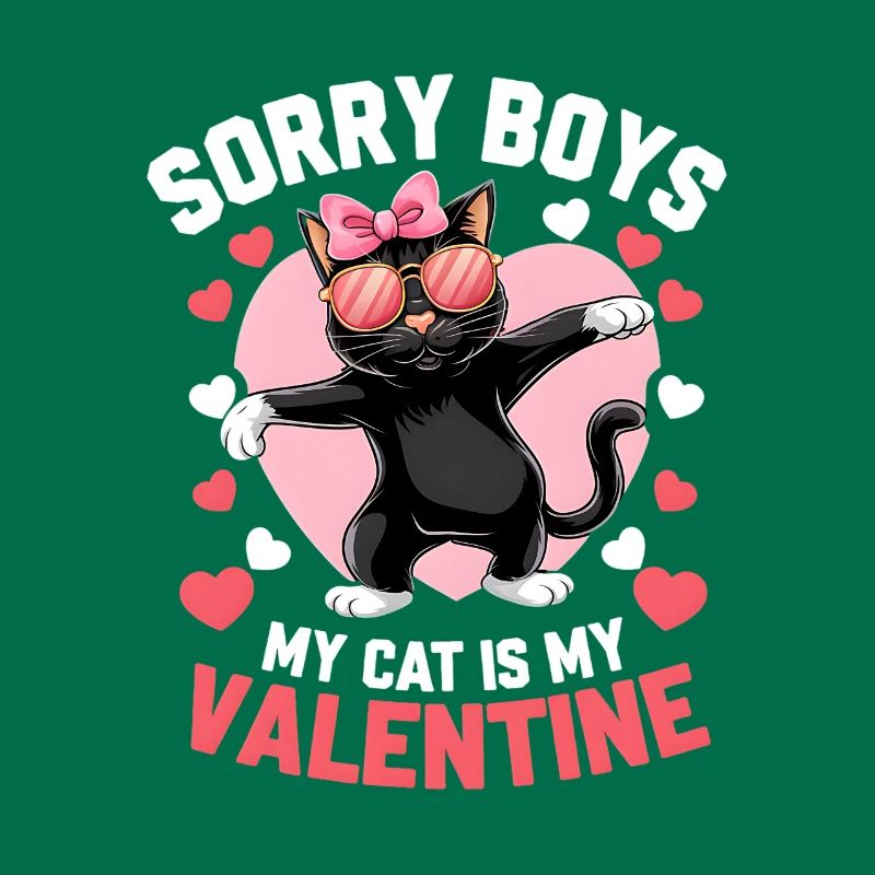 Célibataire & Chat Saint-Valentin Mon chat est mon valentin