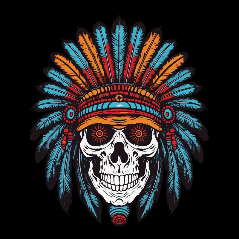 Apache Indianer Häuptling Totenkopf