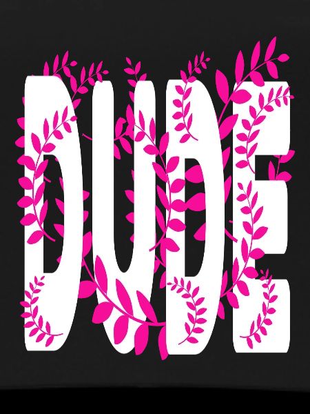 Hawaii style text Dude