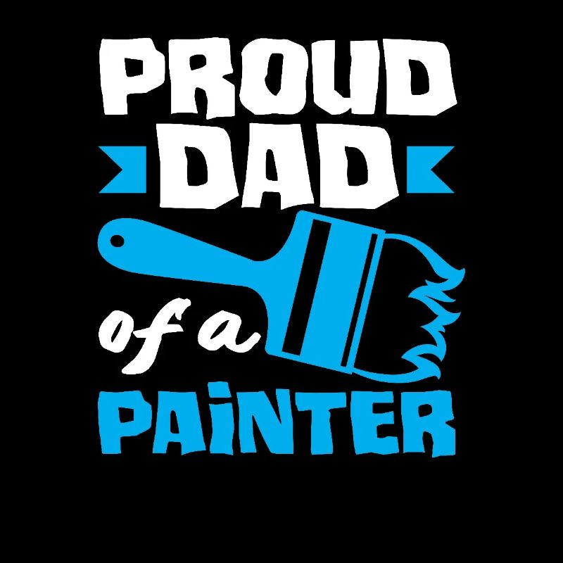 Stolzer Papa Eines Malers Perfekt