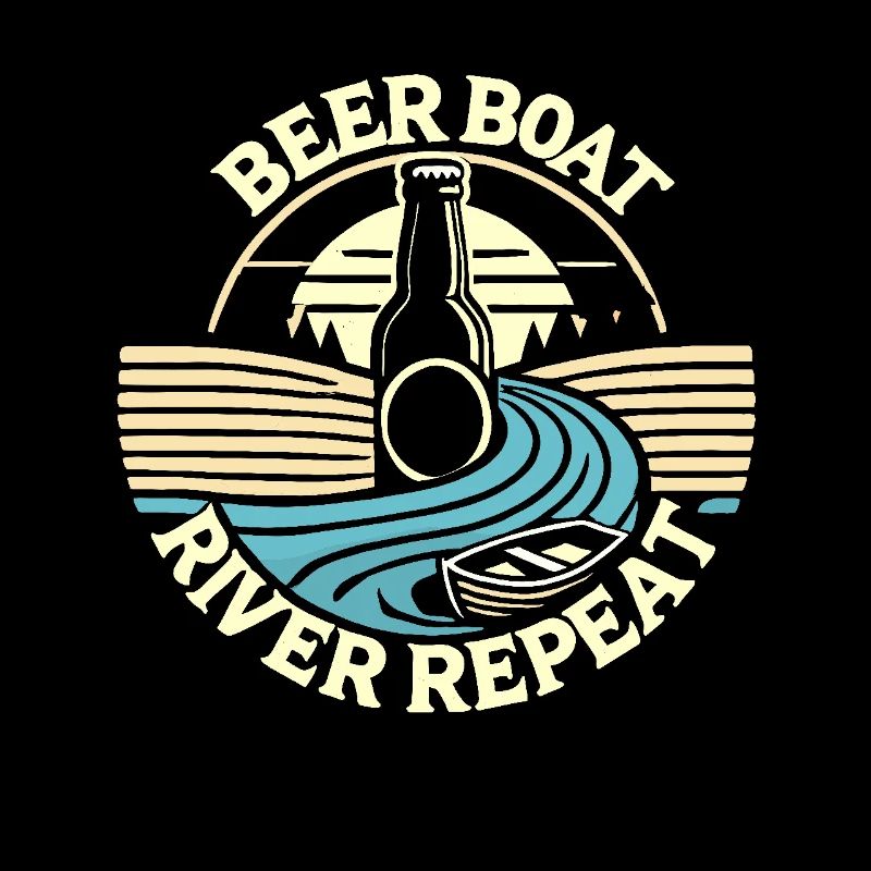 Bierboot-Fluss-Wiederholung