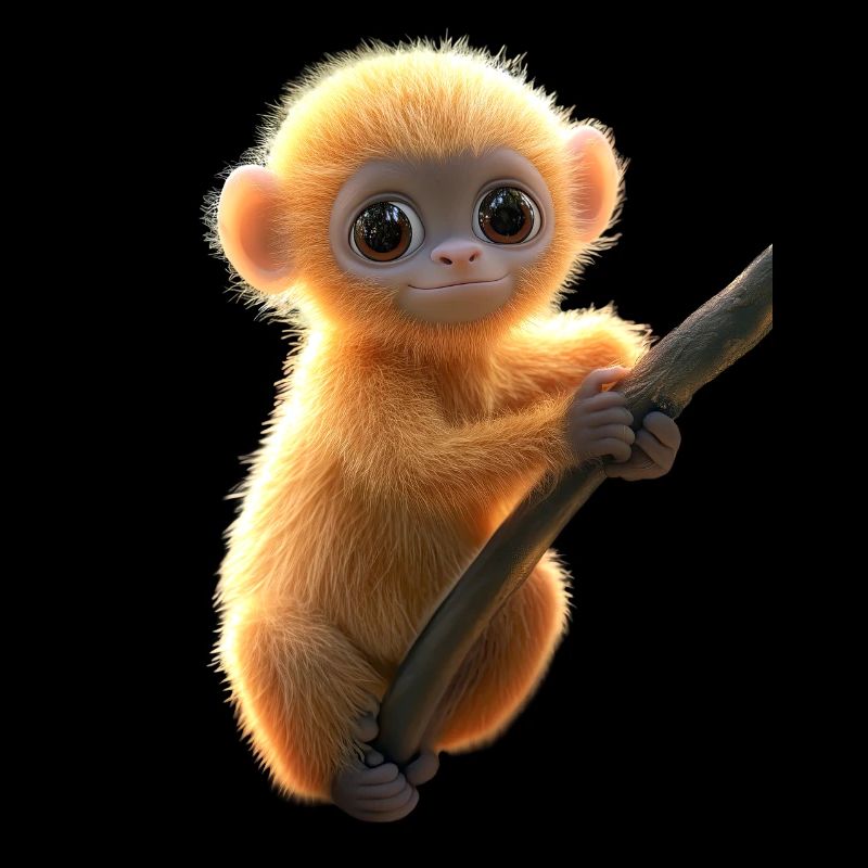 Gibbon Monkey Whitehand Gibbon Monkey Cute Lar Gibbons