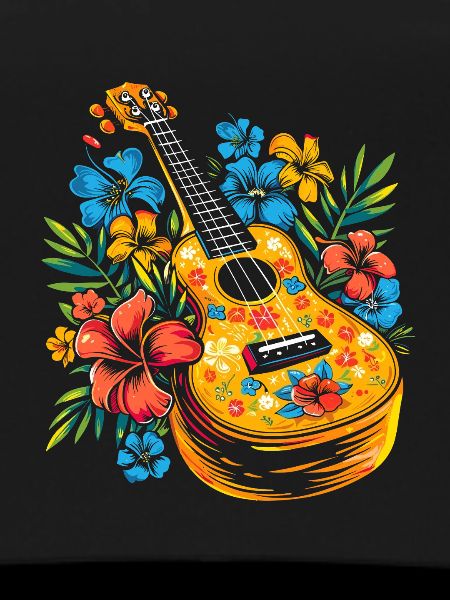 Ukulele Cartoon Style