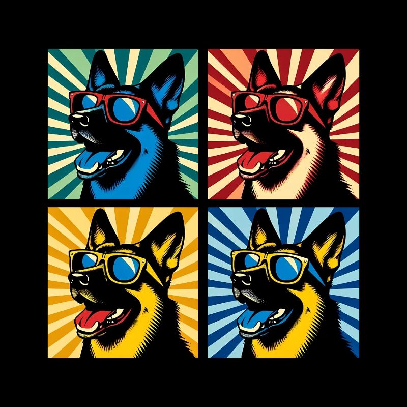 Schäfer Pop Art Bär, Teddy, Keks, Waffeln