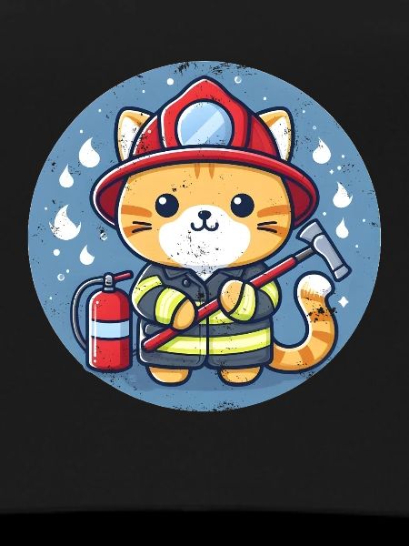 Firefighter Cat