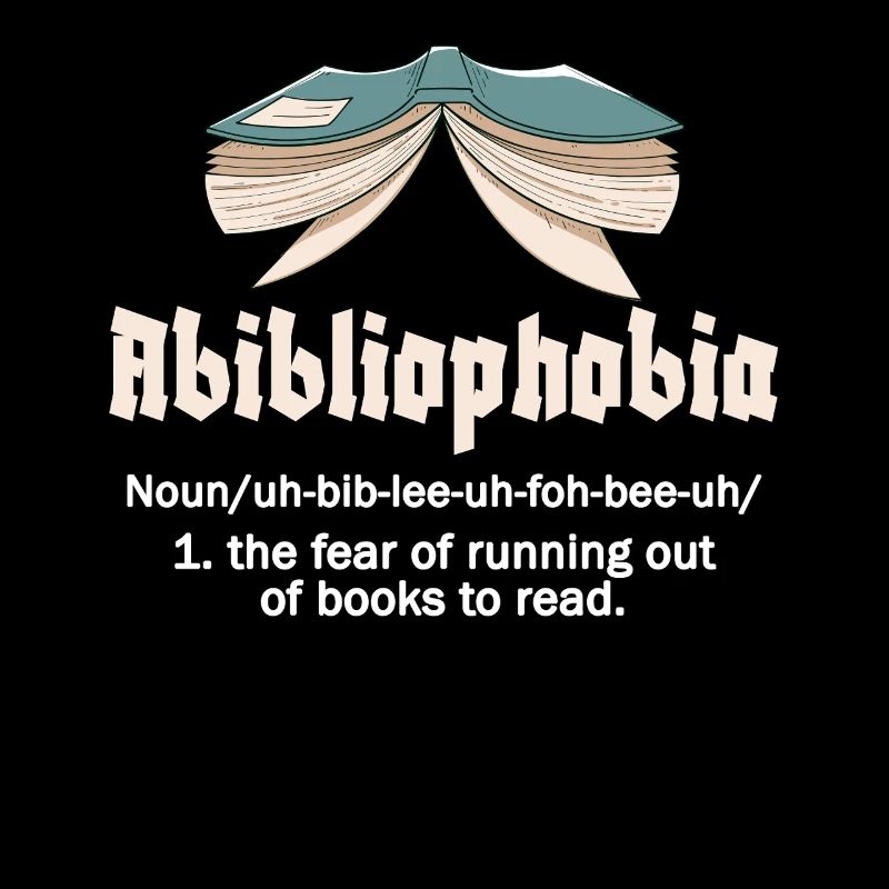 Abibliophobie Bücherwurm Lesebücher