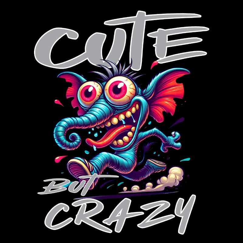 Cute but Crazy Elephant Comic Style