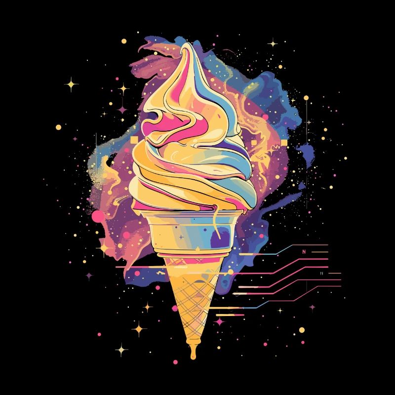 Crème glacée Vaporwave