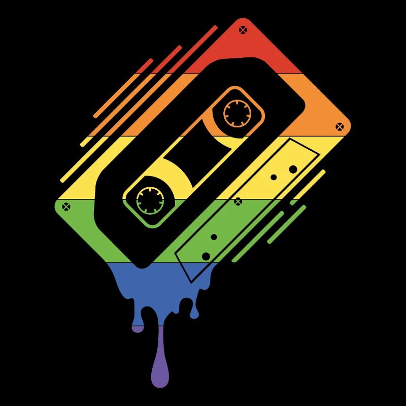 Dripping Cassette Tape Pride