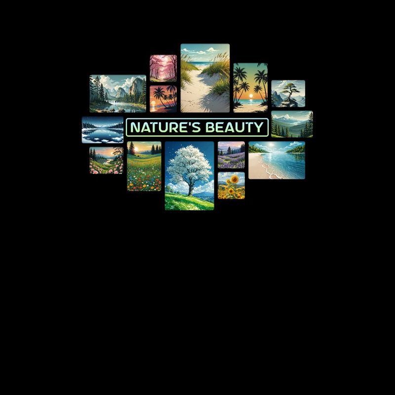 Collage de la beauté de la nature