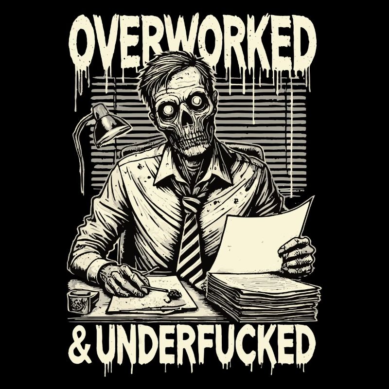 Overworked and Underfucked Zombie Office Horror