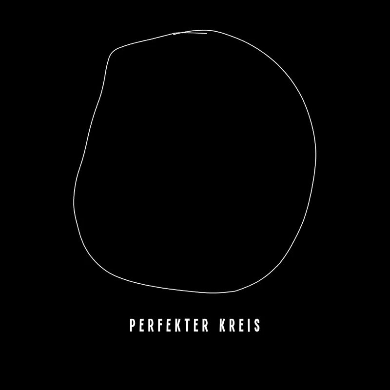 Perfekter Kreis Absurder Humor Minimal Geschenk