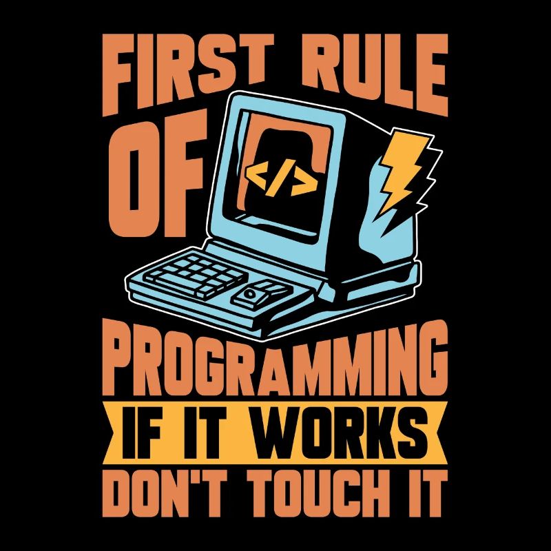 Codeur Première règle de programmation si développeur Web