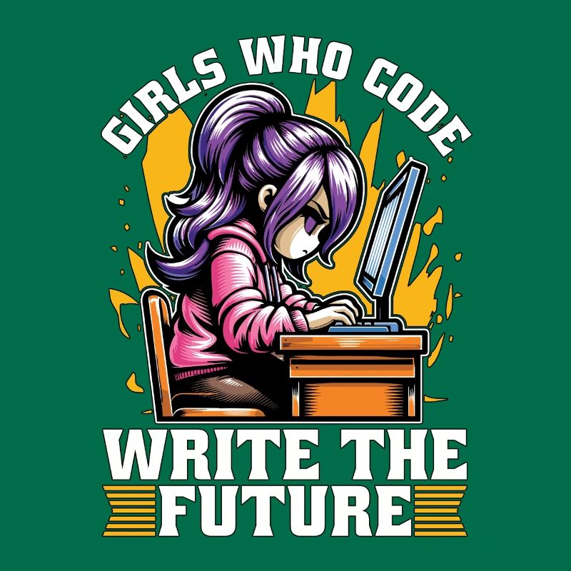 Coder Girls Who Code Write The Future Developer