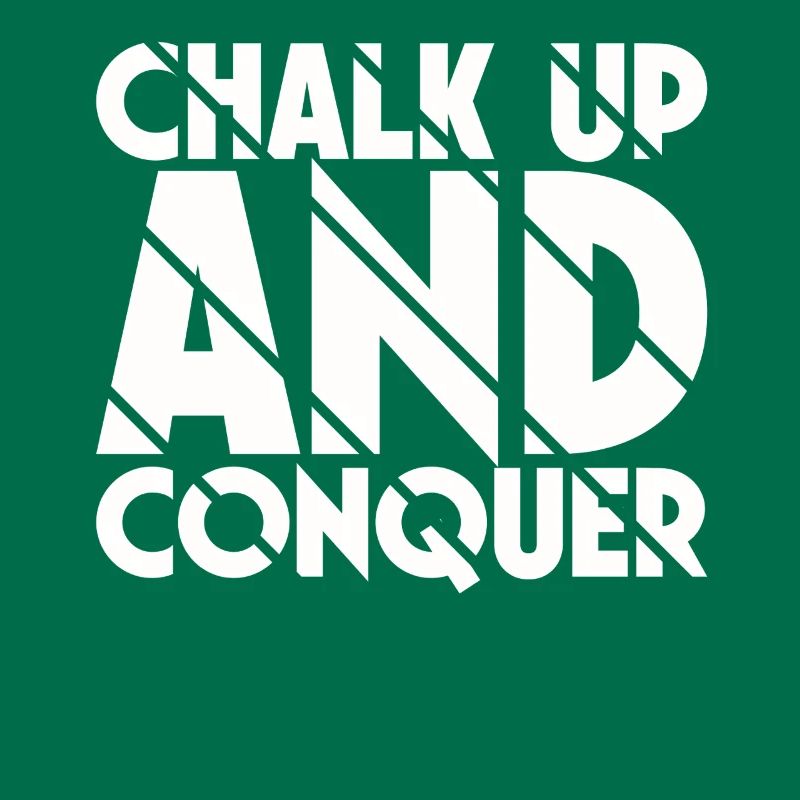Boulderer Chalk Up et Conquer Bloc
