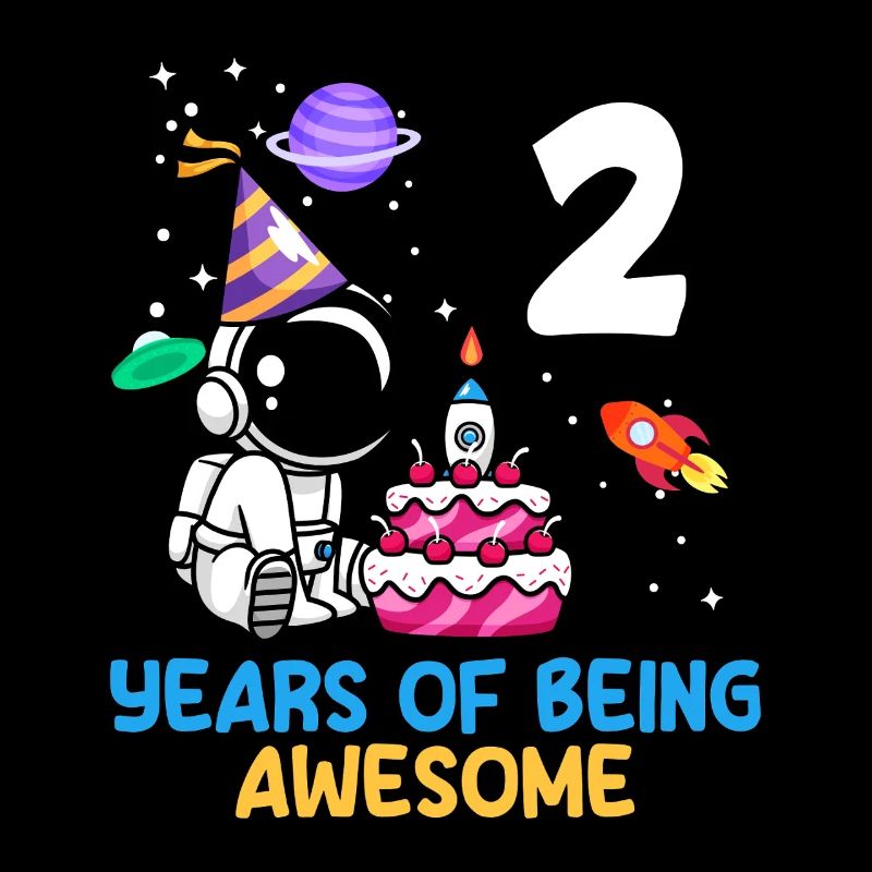 Deux ans d’aventure spatiale Joie Anniversaire