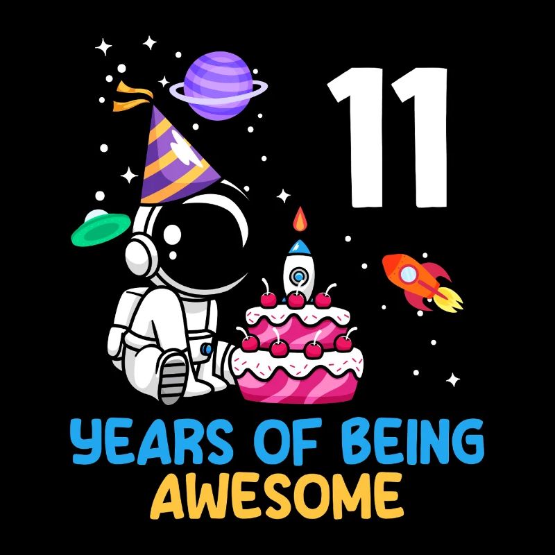 11 ans d’aventure d’anniversaire d’astronaute