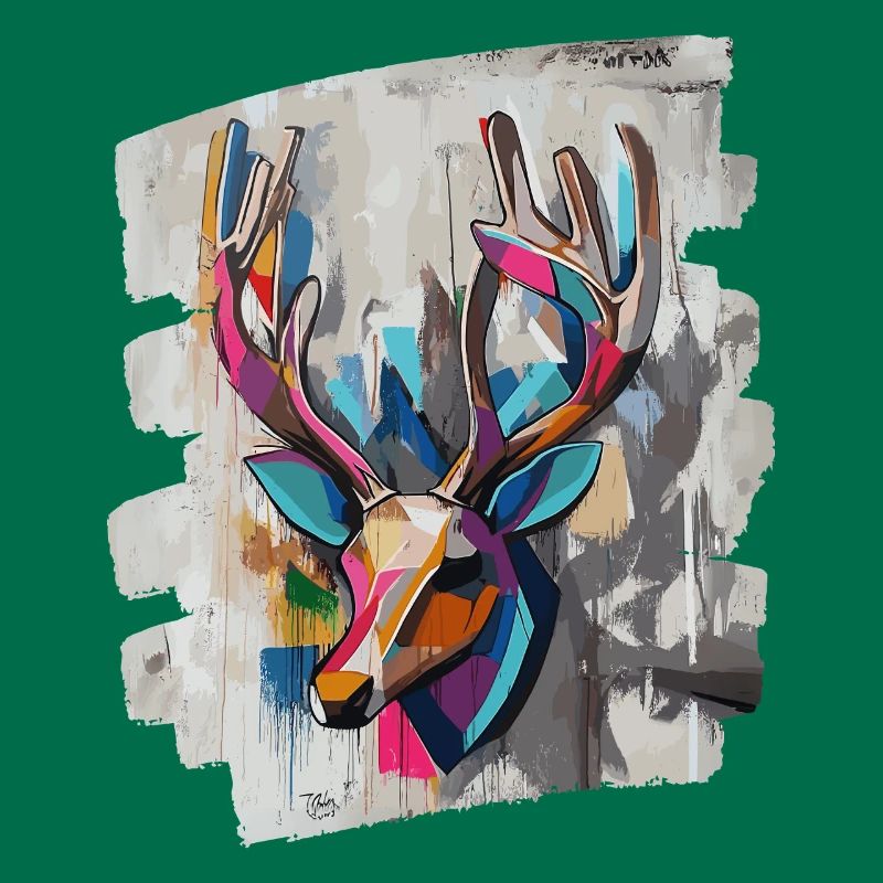 Hirsch mit Geweih
