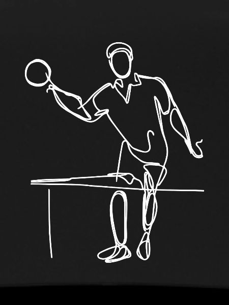 Ping Pong Player Sketch