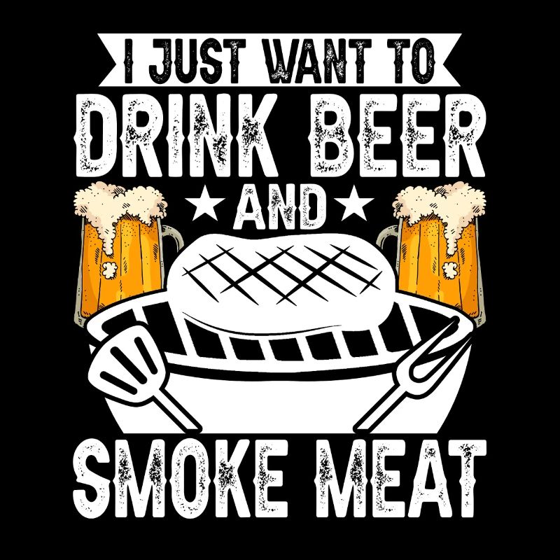 Einfach Bier Trinken Und Fleisch Räuchern -