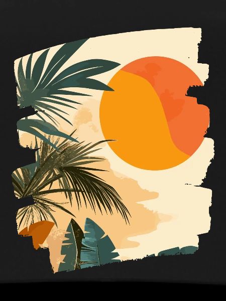 Summer Palm Tree Sunset