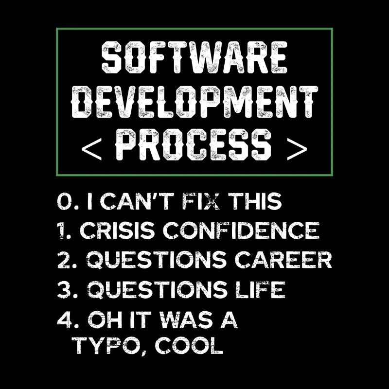 Softwareentwicklungsprozess Humor Programmierer