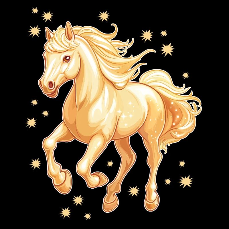 Cheval avec des étoiles