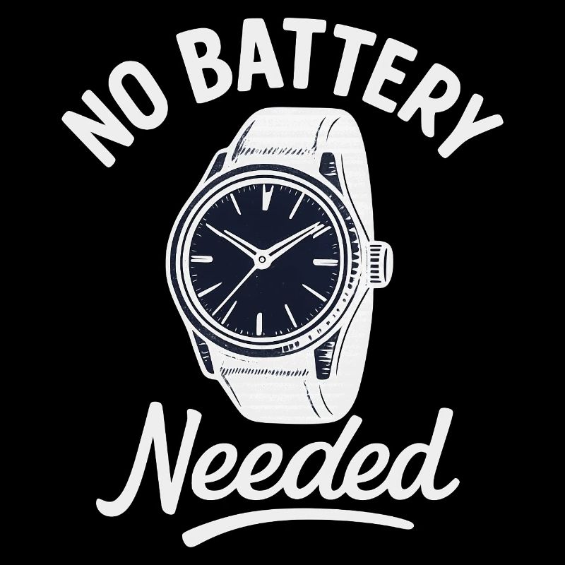 Wristwatch without battery with automatic transmission