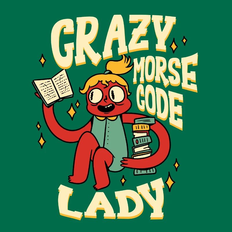 Morsecode Crazy Morse Code Lady