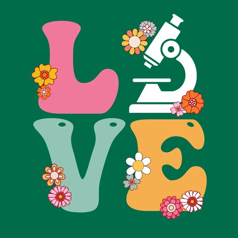 Love Medical Lab Scientist Boho Rainbow MLS