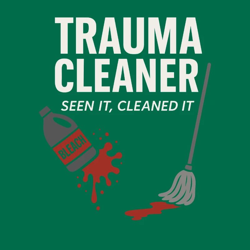 Forensic Cleaner Dark Humor Crime Scene Biohazard