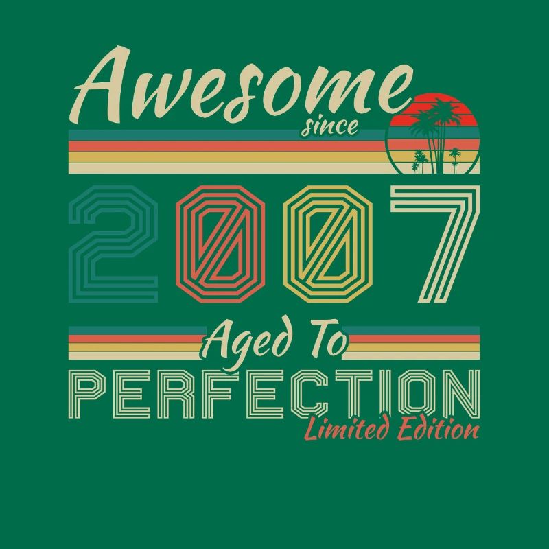 2007 Vintage Retro Geburtstagsgeschenk