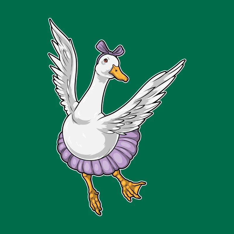 Duck Ballerina Ballet Dance