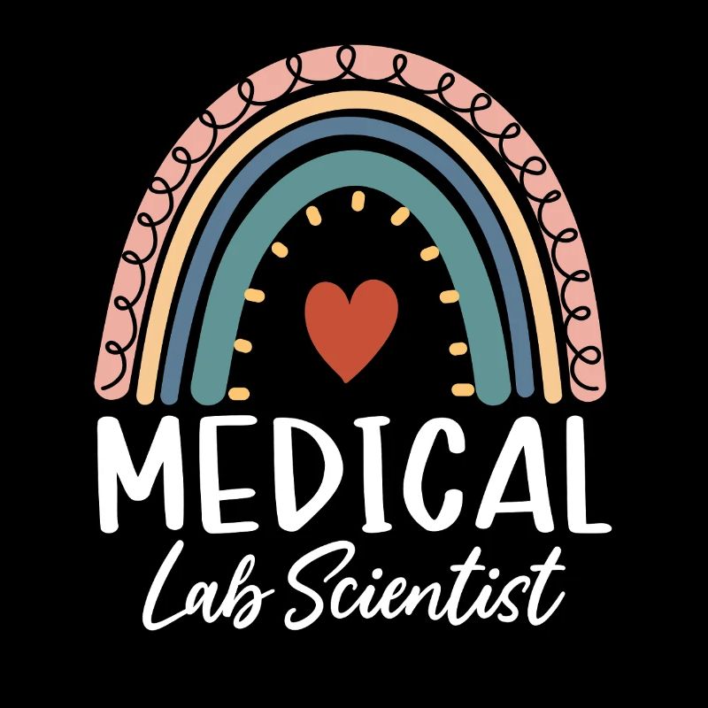 Medizinischer Laborwissenschaftler Boho Regenbogen MLS Lustig