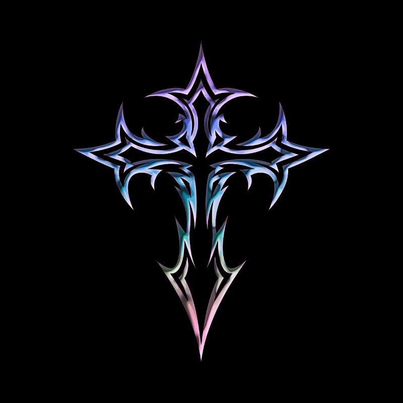 Goth Kreuz Y2K Emo Kreuz Gothic Aesthetic