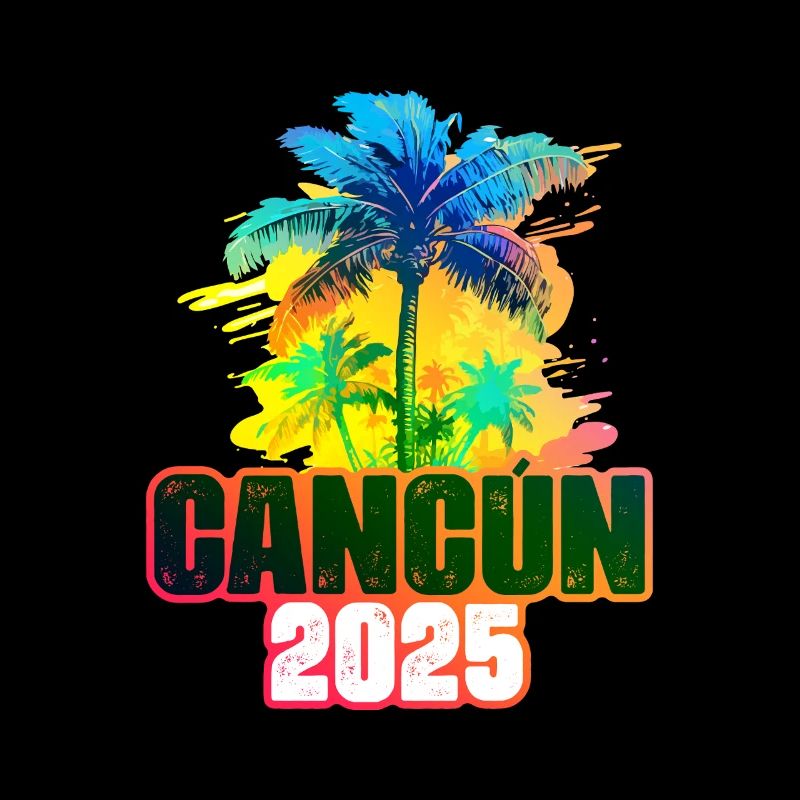Cancun 2025 Bunt Palmen