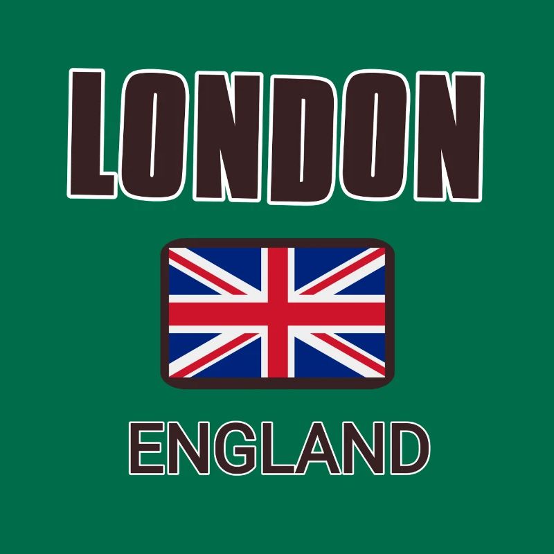 Londres, Angleterre, avec drapeau de l’Angleterre