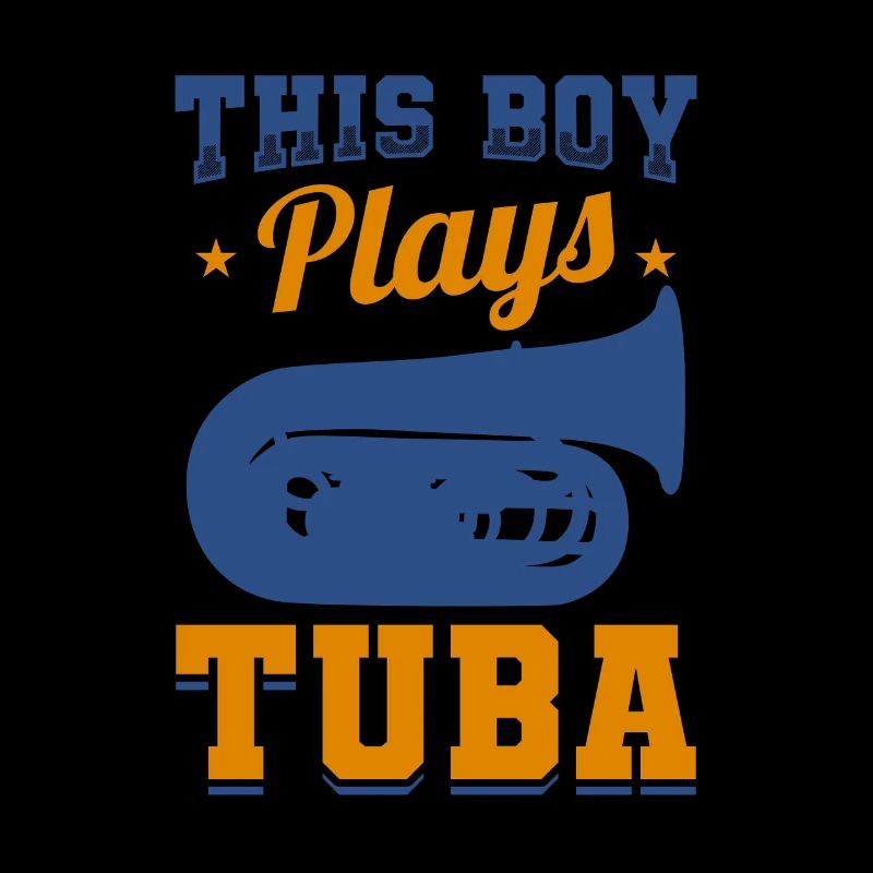 Ce garçon joue du tuba