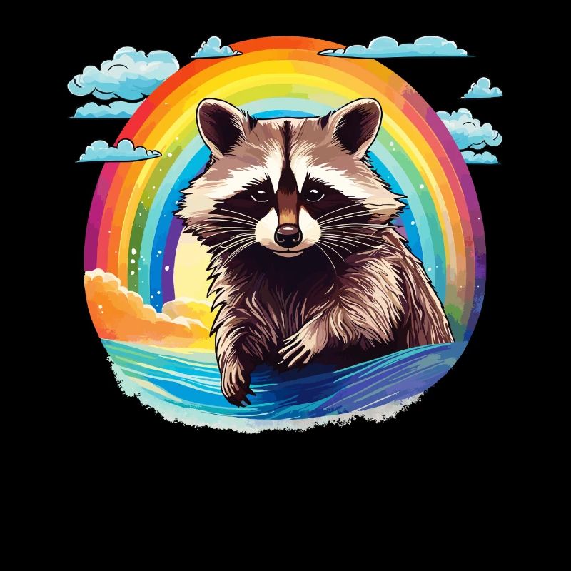 WASCHBÄR REGENBOGEN